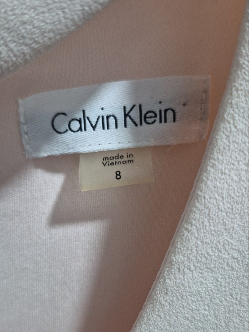 Pink Calvin Klein Blush Pink Sleeveless Mock-Neck Midi Dress - Picture 3 of 6